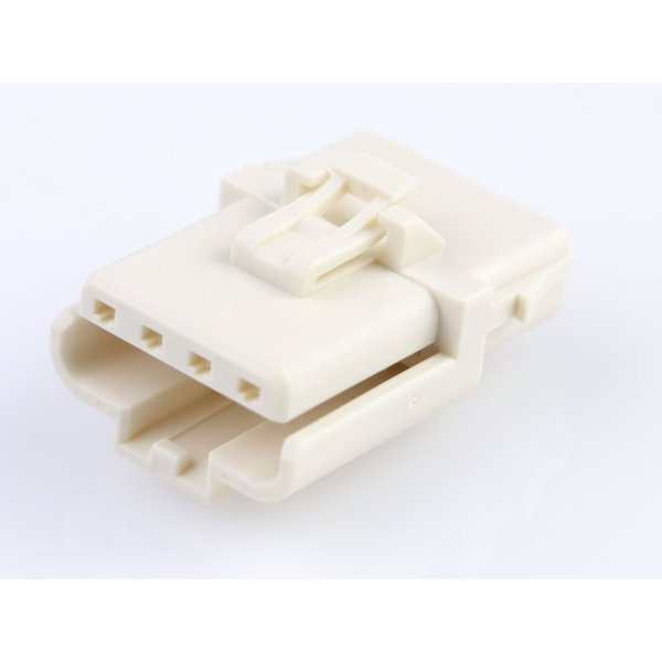 Molex Ditto Hermaphroditic Crimp Housing, Positive Lock, 4 Circuit, High-Temperature, Natural 1502010014